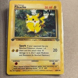 Pikachu Pokémon Card 1st edition MINT
